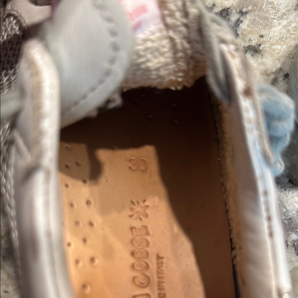 Kids “Super Star” Golden Goose sneakers with glittery purple/blue star - Picture 9 of 10